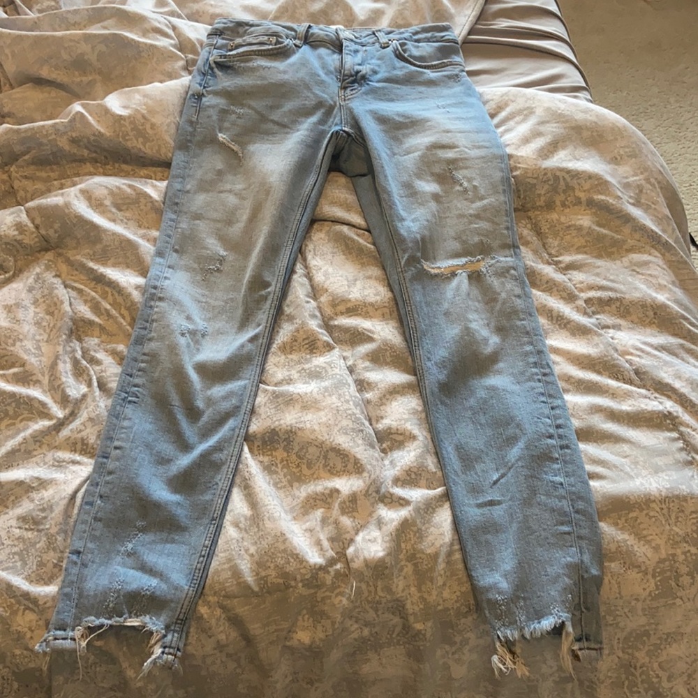 Light denim jeans